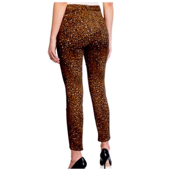 JEN 7 FOR ALL MANKIND SPECIAL DYED ANKLE SKINNY JEANS LUXE LEOPARD PRINT 8 /10 - Picture 3 of 16
